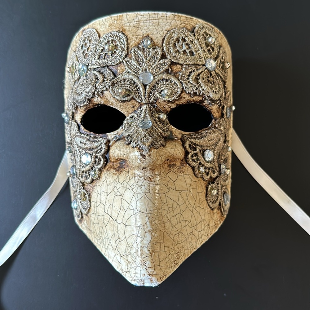 Venetian Full Face Italian Carnival Masquerade Halloween Festival Bauta Mask